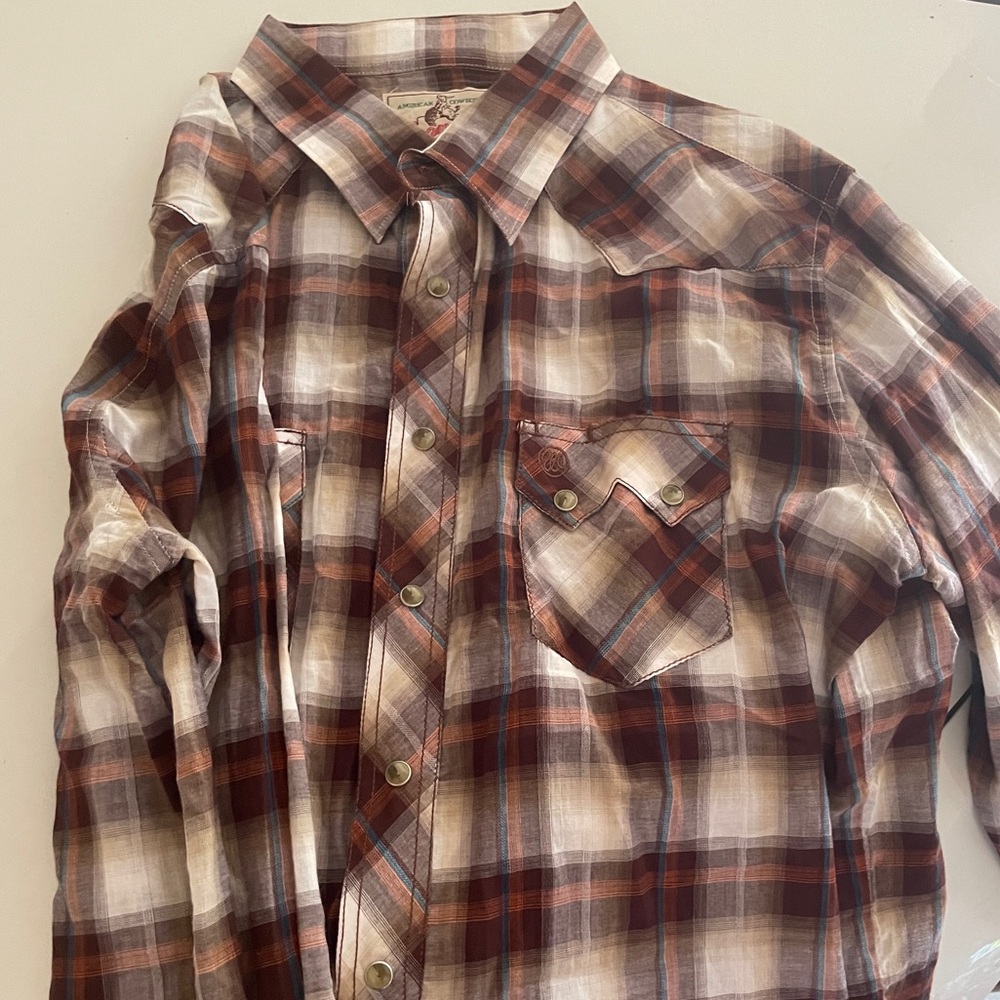 Wrangler pearl snap cowboy